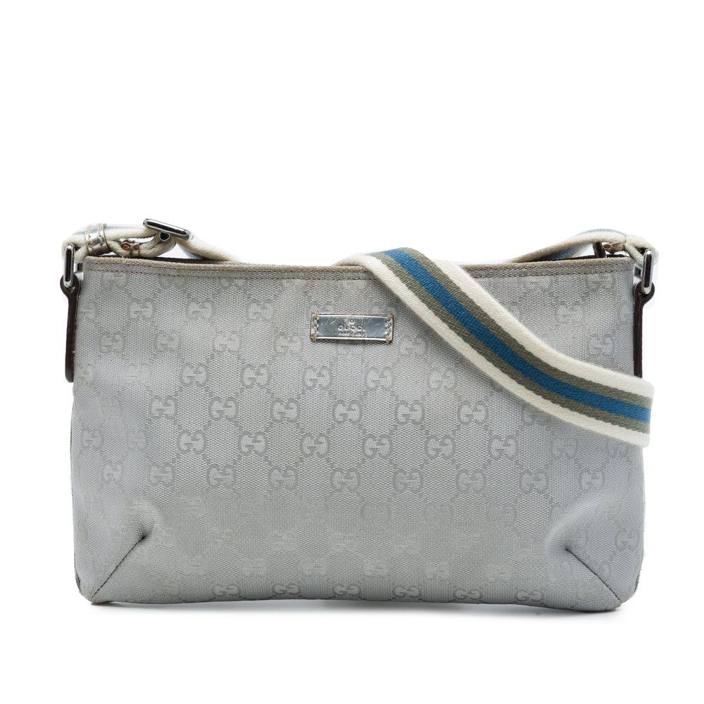 Pre-Loved Gucci GG Canvas Web Crossbody